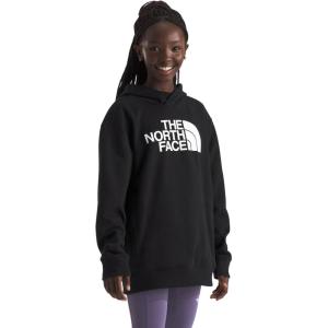 imageTHE NORTH FACE Womens Teen Half Dome Camp Fleece Pullover Hoodie Little Big KidTnf BlackTnf White