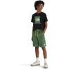 imageTHE NORTH FACE Boys Never Stop Knit Training ShortDuck Green Tnf Topo Print