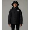 imageTHE NORTH FACE Girls Reversible Perrito Hooded JacketTnf Black Vector Field Print