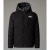 imageTHE NORTH FACE Girls Reversible Perrito Hooded JacketTnf Black Vector Field Print