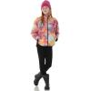imageTHE NORTH FACE Girls Reversible Shasta Full Zip JacketRadiant Poppy Blowing Wind Print