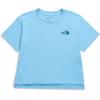 imageTHE NORTH FACE Girls Simple Logo ShortSleeve TeeCornflower