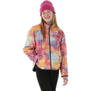 imageTHE NORTH FACE Girls Reversible Shasta Full Zip JacketRadiant Poppy Blowing Wind Print