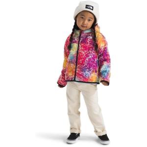 imageTHE NORTH FACE Kids Girls Reversible Shasta Full Zip Hooded JacketRadiant Poppy Blowing Wind Print