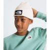 imageTHE NORTH FACE Kids Box Logo Cuff Winter Beanie HatWhite Dune