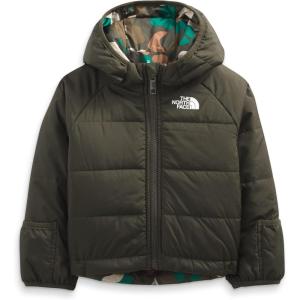 imageTHE NORTH FACE Baby Reversible Perrito Hooded JacketNew Taupe Green