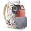imageTHE NORTH FACE Berkeley Daypack Black Currant PurpleYellow Silt One SizeWhite Dune Leaf Toss Print