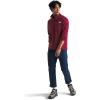 imageTHE NORTH FACE Mens Cedar Trail Grid Fleece 14 ZipBeetroot