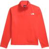 imageTHE NORTH FACE Mens Cedar Trail Grid Fleece 14 ZipCrimson Orange
