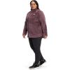 imageTHE NORTH FACE Womens Osito Full Zip Fleece Jacket Standard and Plus SizeTwilight MauveBlackberry Wine