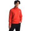 imageTHE NORTH FACE Mens Cedar Trail Grid Fleece 14 ZipCrimson Orange
