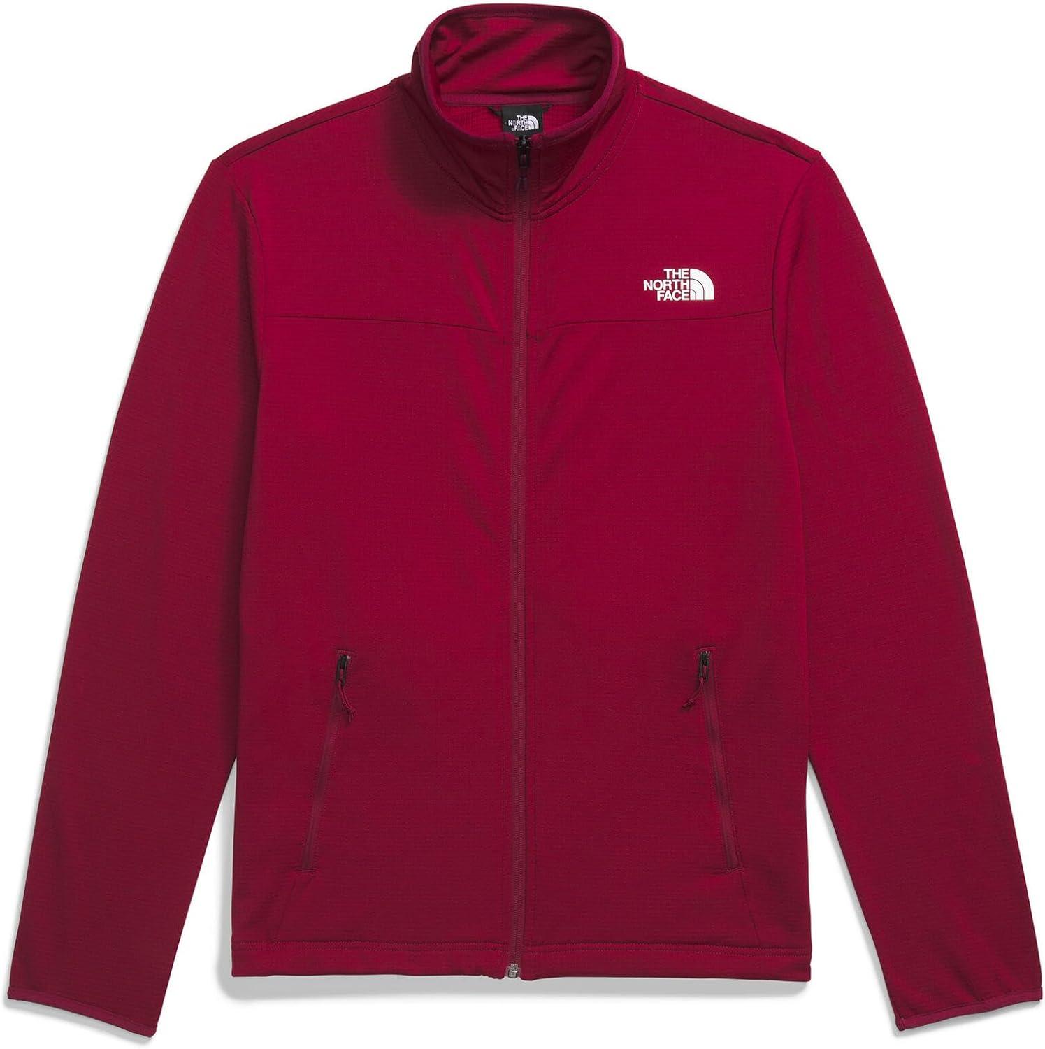 imageTHE NORTH FACE Mens Cedar Trail Grid Fleece Full Zip JacketBeetroot