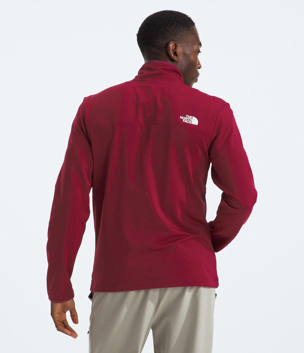 imageTHE NORTH FACE Mens Cedar Trail Grid Fleece Full Zip JacketBeetroot