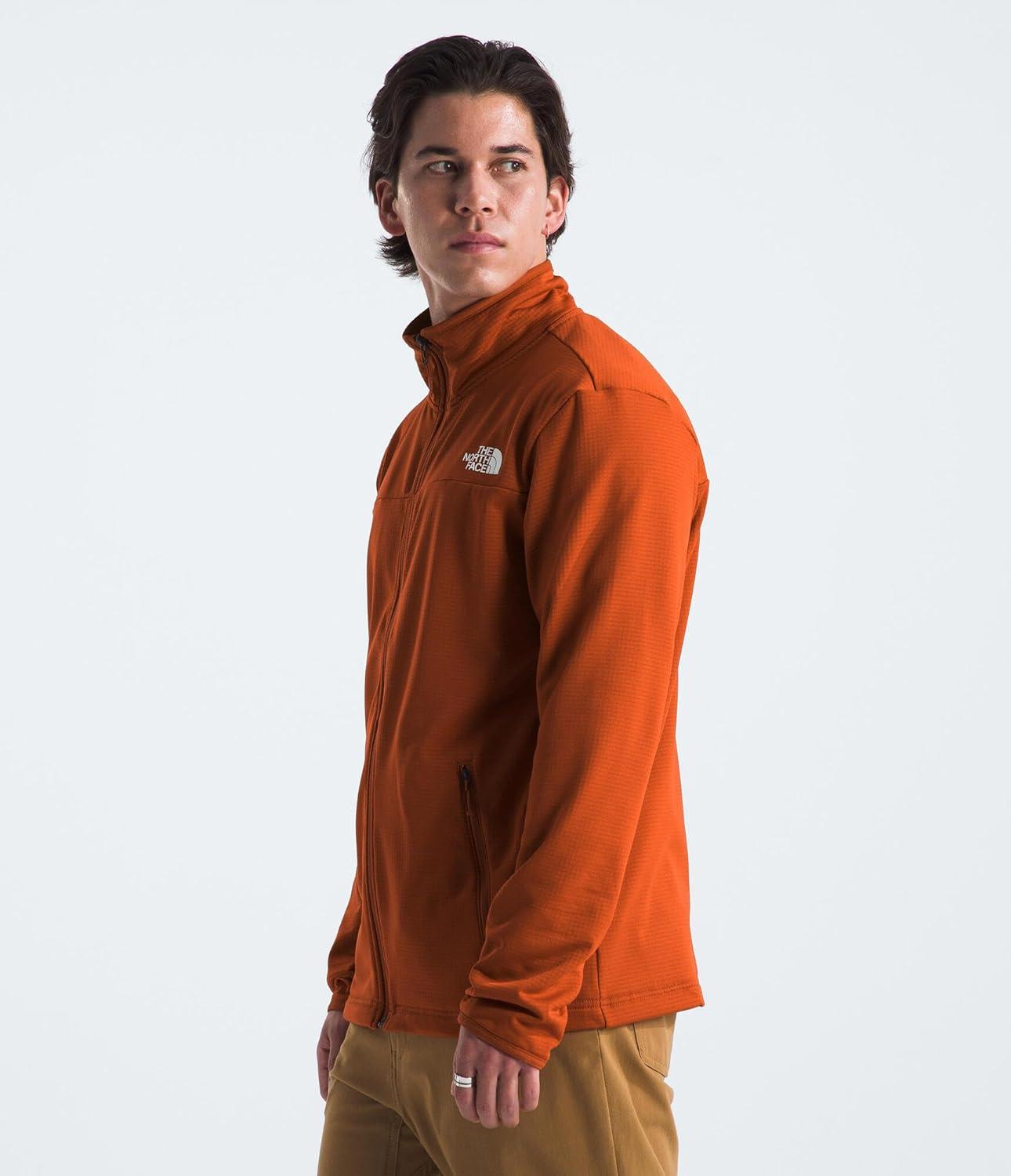 imageTHE NORTH FACE Mens Cedar Trail Grid Fleece Full Zip JacketEarthen Copper