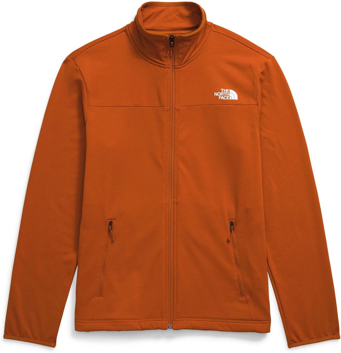 imageTHE NORTH FACE Mens Cedar Trail Grid Fleece Full Zip JacketEarthen Copper