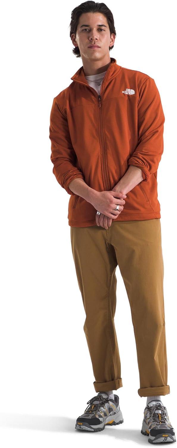 imageTHE NORTH FACE Mens Cedar Trail Grid Fleece Full Zip JacketEarthen Copper