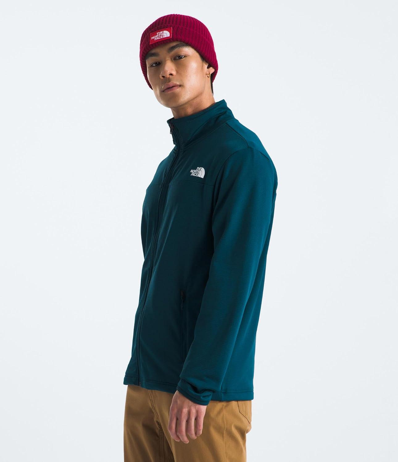 imageTHE NORTH FACE Mens Cedar Trail Grid Fleece Full Zip JacketMidnight Petrol
