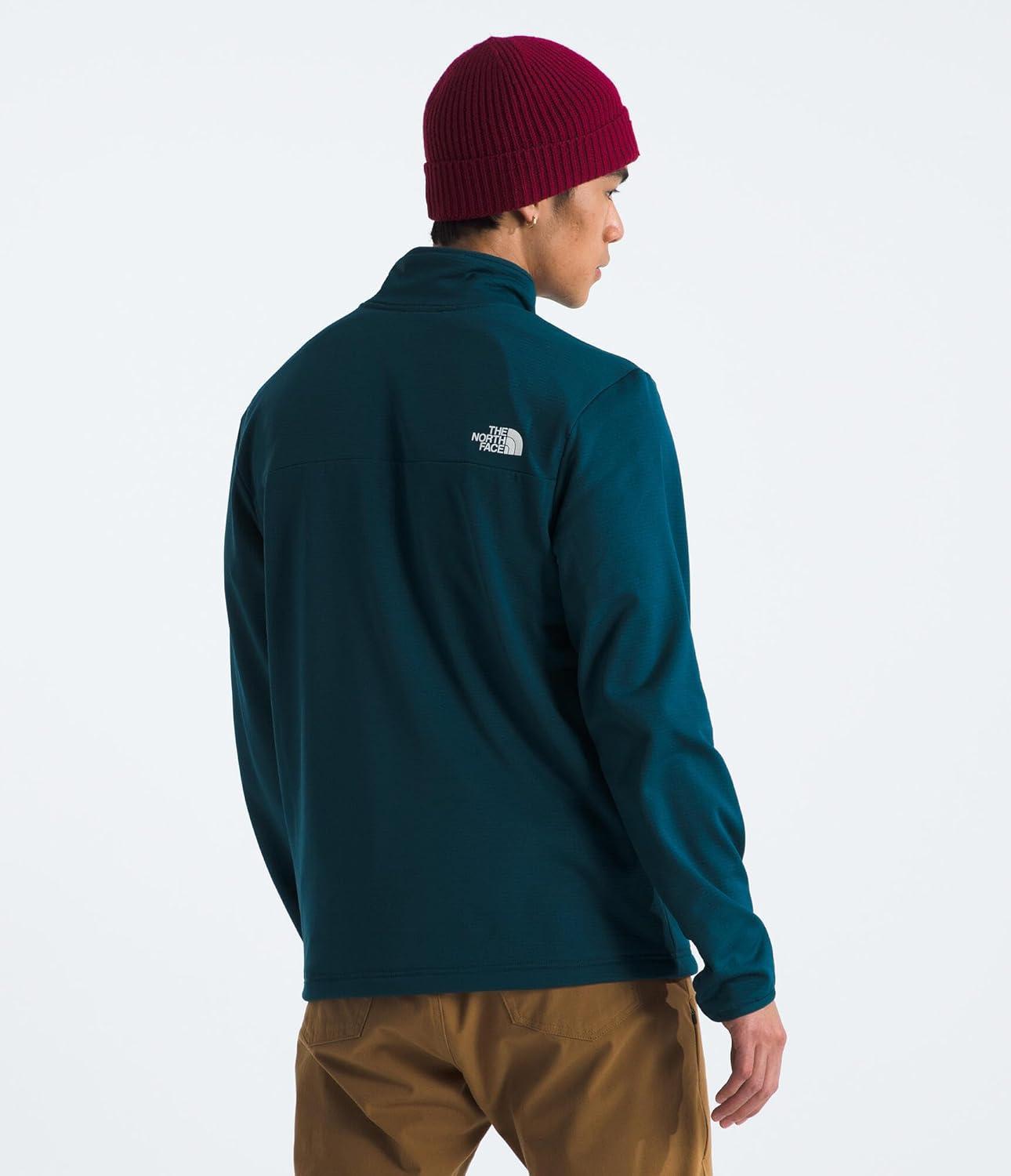 imageTHE NORTH FACE Mens Cedar Trail Grid Fleece Full Zip JacketMidnight Petrol