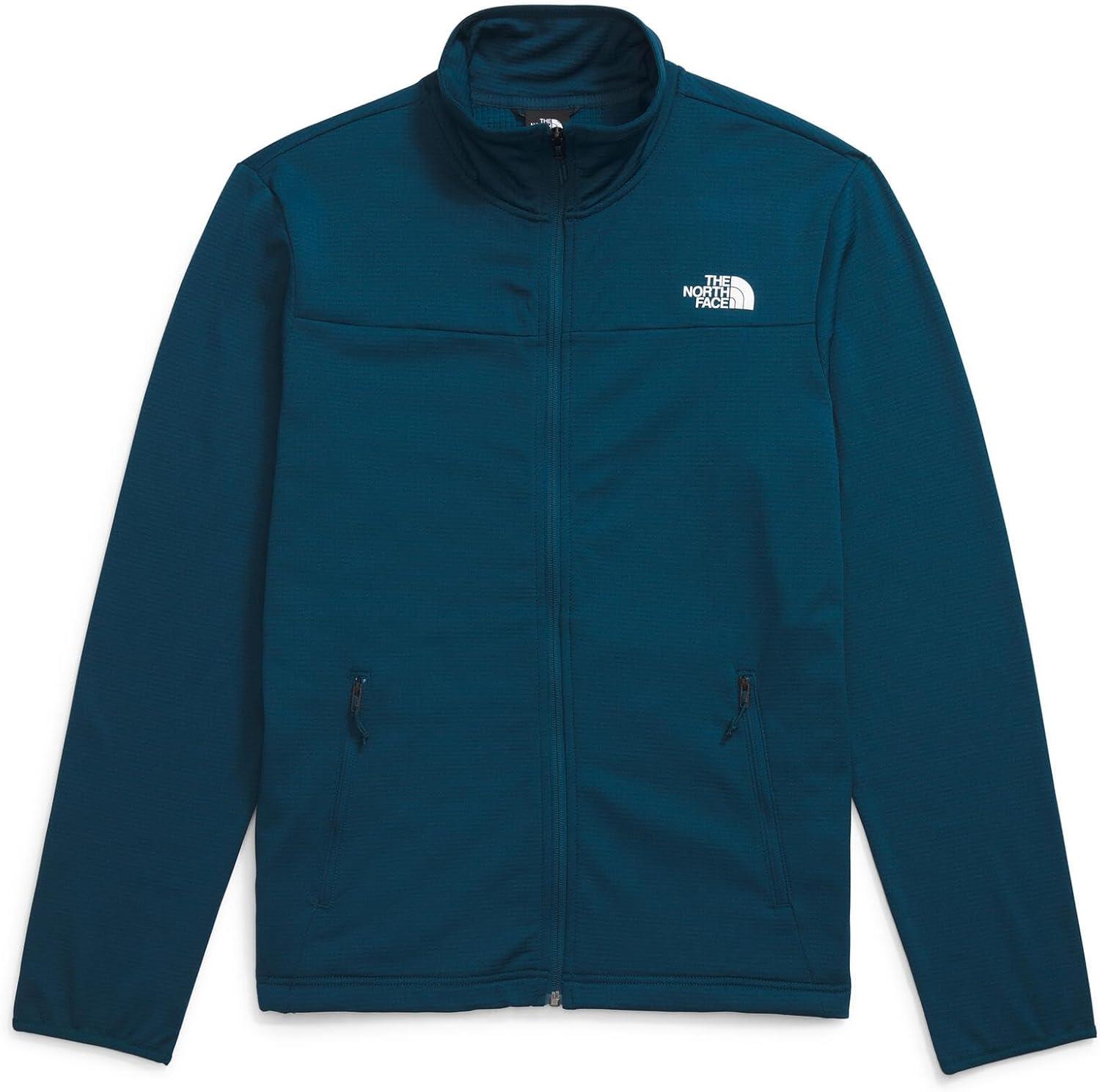 imageTHE NORTH FACE Mens Cedar Trail Grid Fleece Full Zip JacketMidnight Petrol