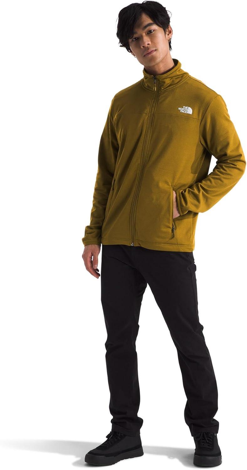 imageTHE NORTH FACE Mens Cedar Trail Grid Fleece Full Zip JacketMoss Green