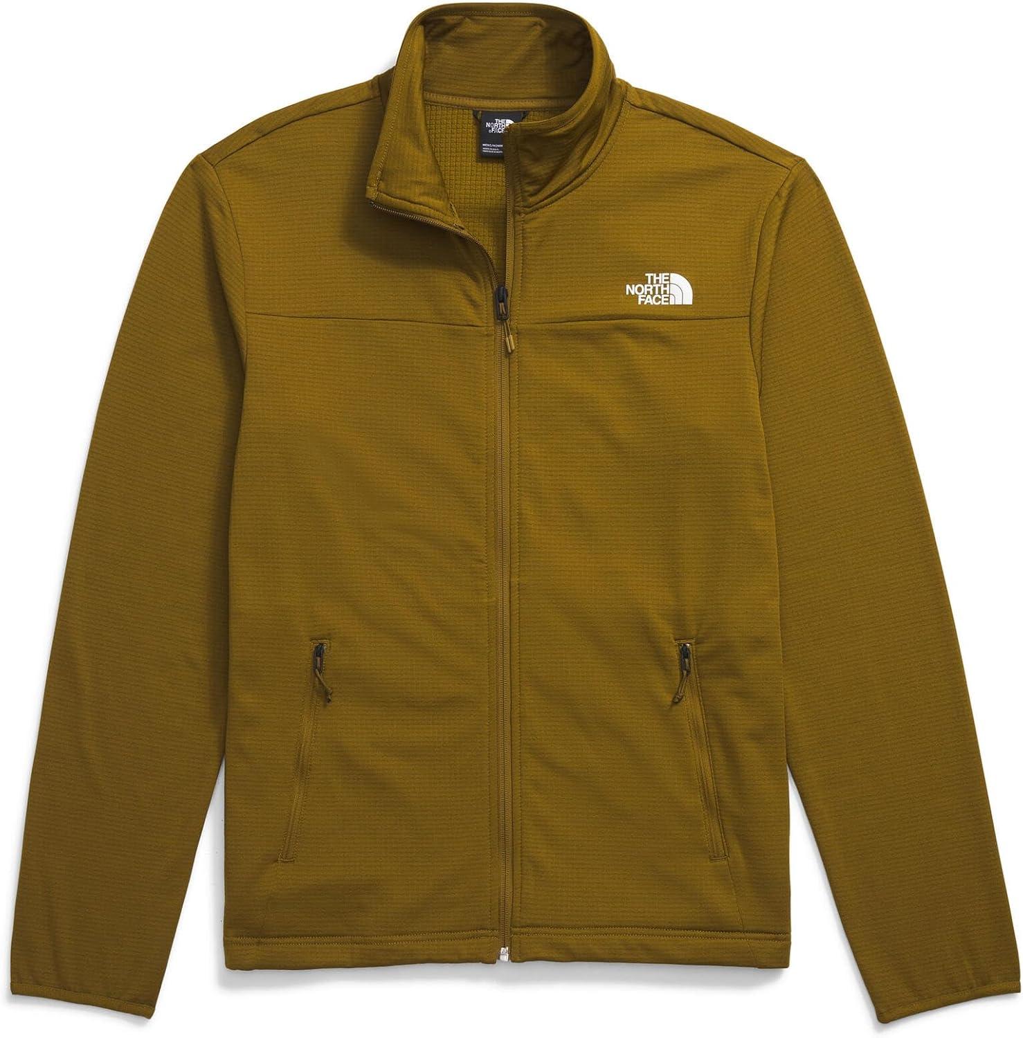 imageTHE NORTH FACE Mens Cedar Trail Grid Fleece Full Zip JacketMoss Green