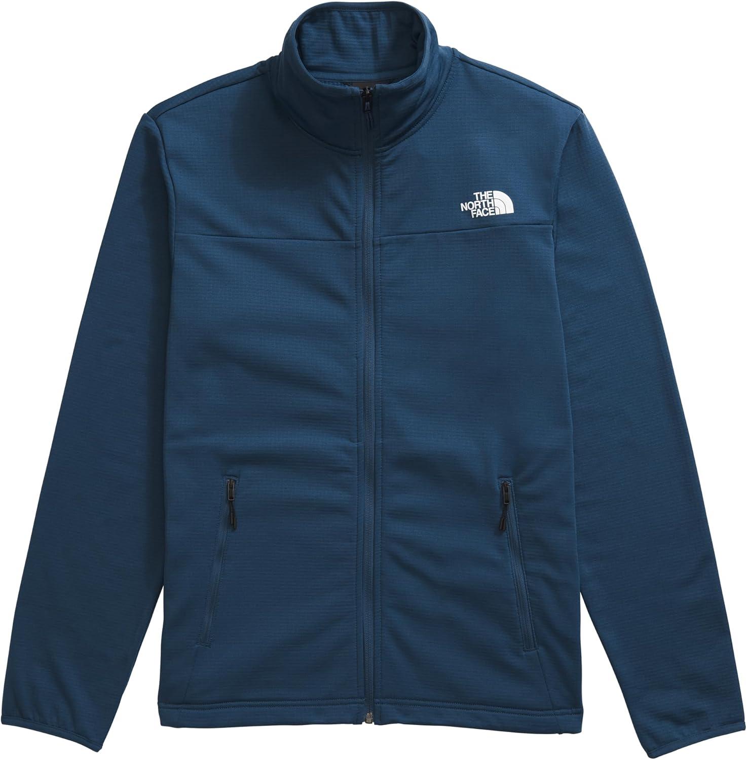 imageTHE NORTH FACE Mens Cedar Trail Grid Fleece Full Zip JacketShady Blue