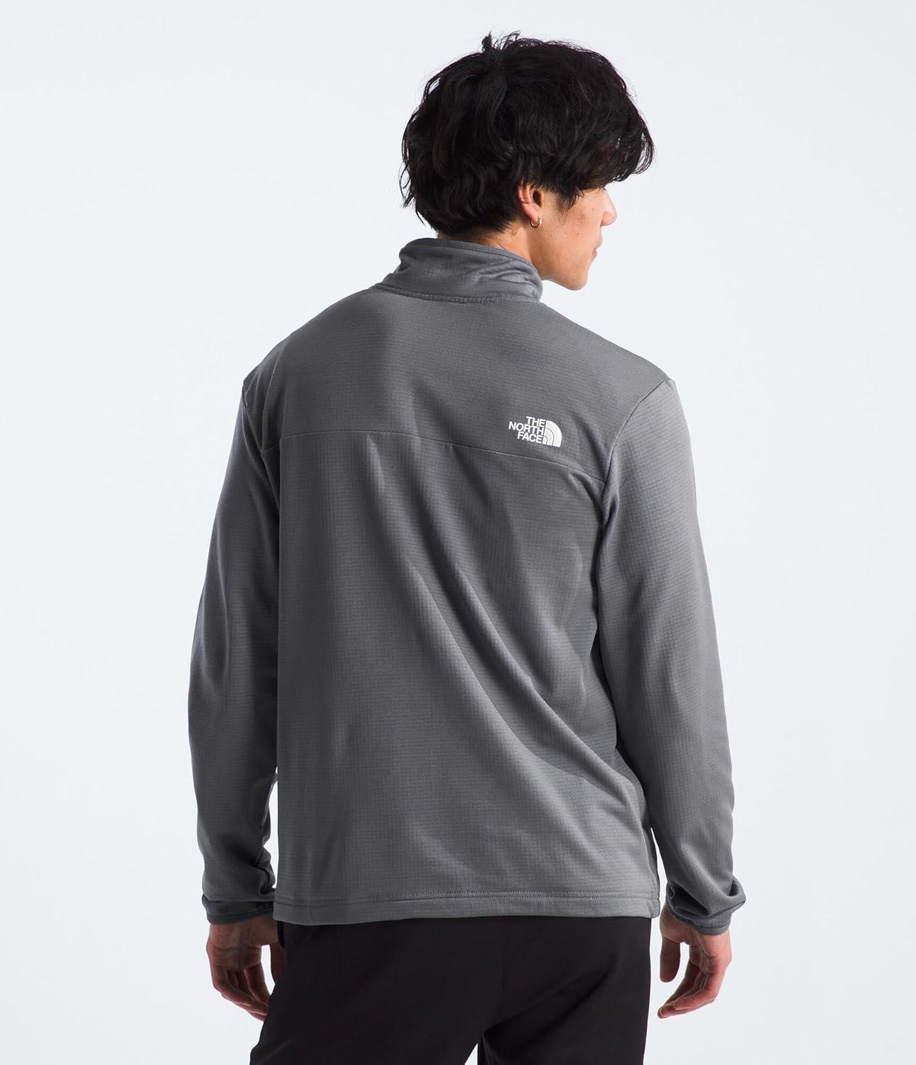 imageTHE NORTH FACE Mens Cedar Trail Grid Fleece Full Zip JacketSmoked Pearl