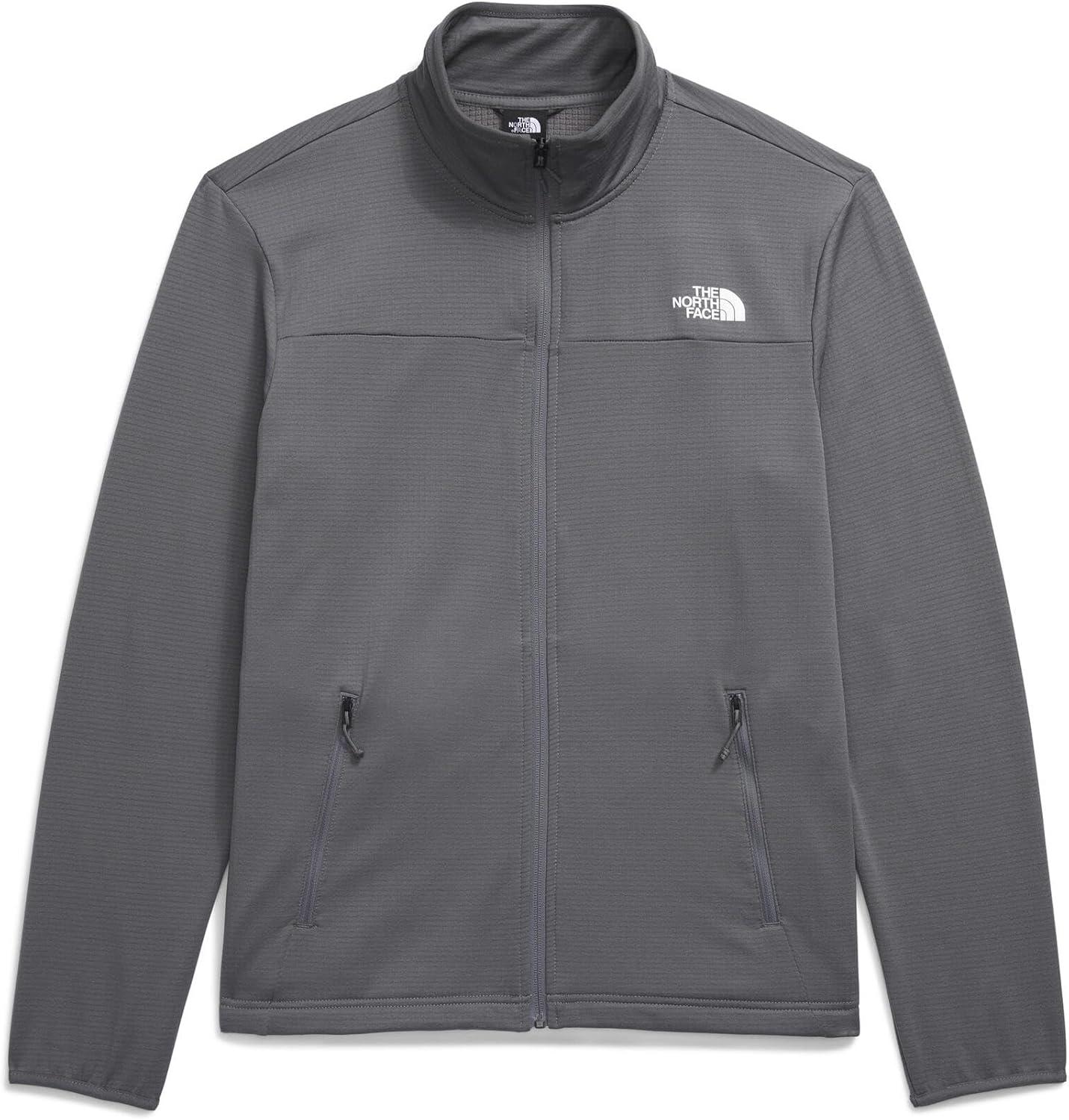imageTHE NORTH FACE Mens Cedar Trail Grid Fleece Full Zip JacketSmoked Pearl