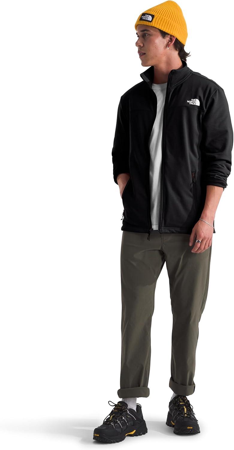 imageTHE NORTH FACE Mens Cedar Trail Grid Fleece Full Zip JacketTnf Black