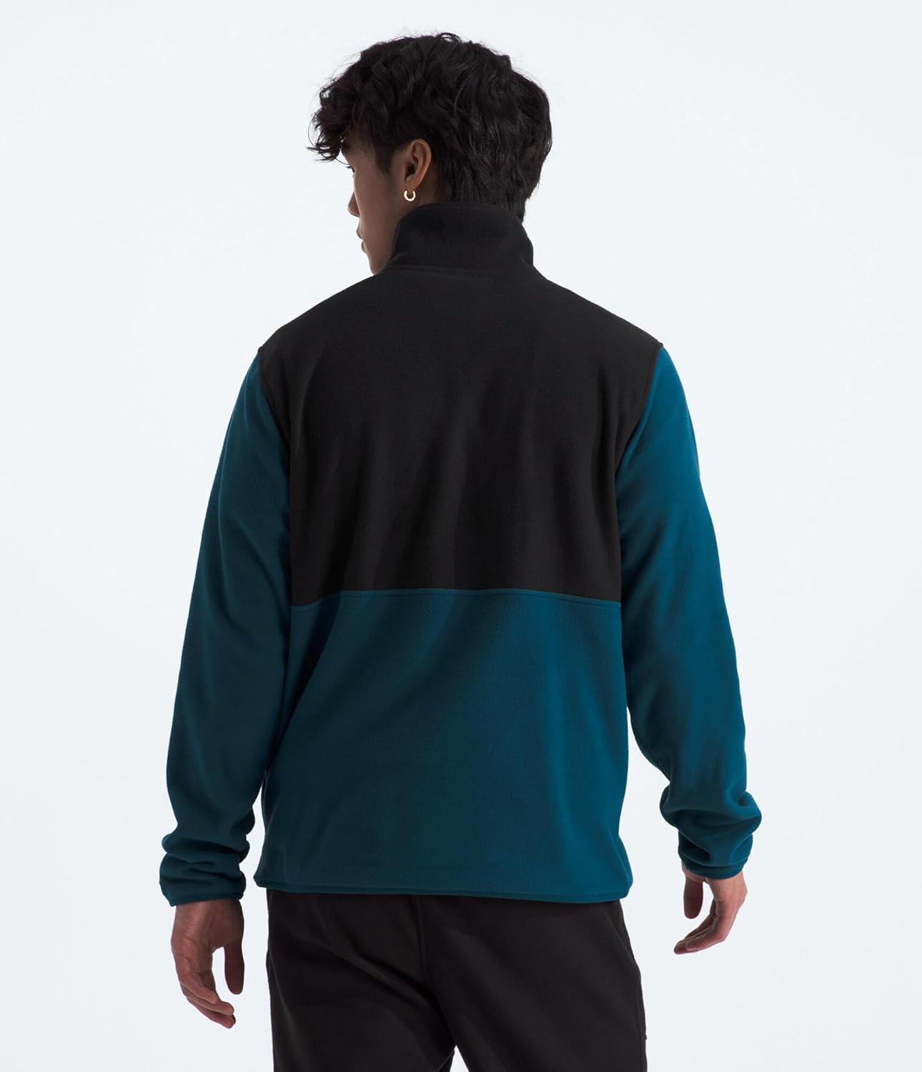 imageTHE NORTH FACE Mens Glacier Fleece 12 ZipMidnight PetrolTnf Black