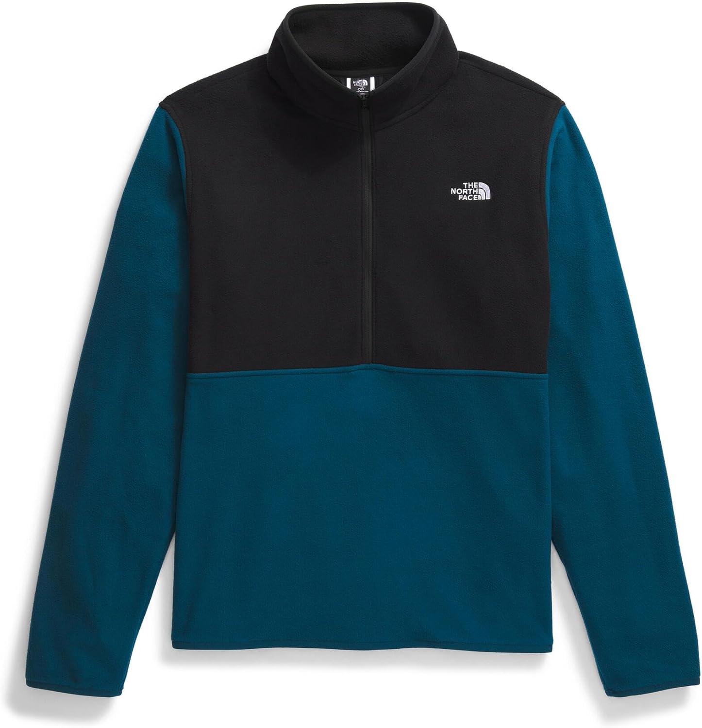 imageTHE NORTH FACE Mens Glacier Fleece 12 ZipMidnight PetrolTnf Black