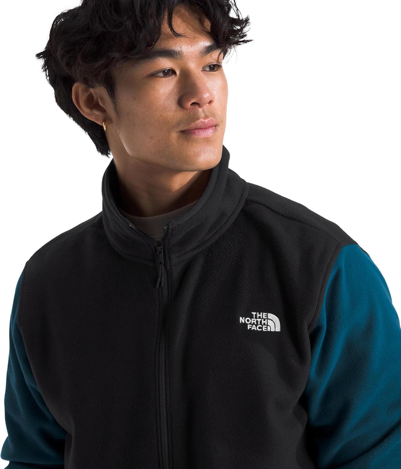 imageTHE NORTH FACE Mens Glacier Fleece 12 ZipMidnight PetrolTnf Black