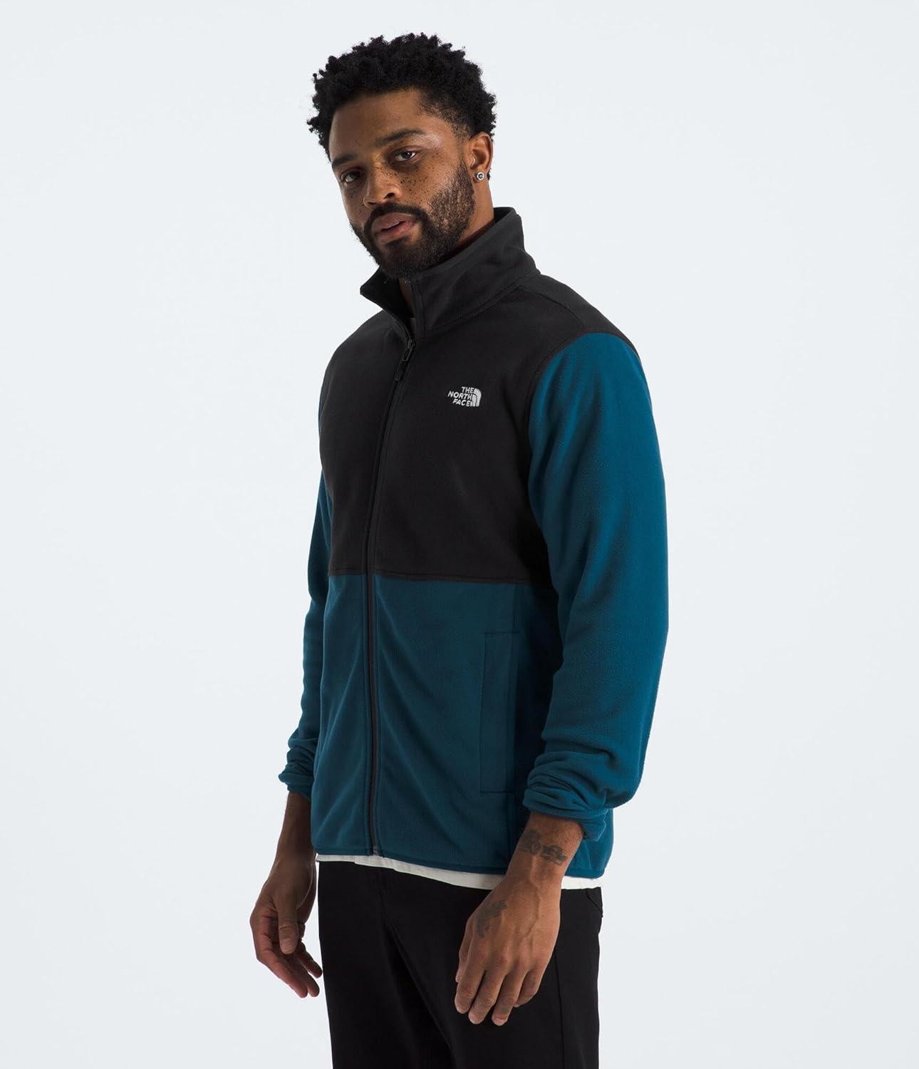 imageTHE NORTH FACE Mens Glacier Fleece JacketMidnight PetrolTnf Black