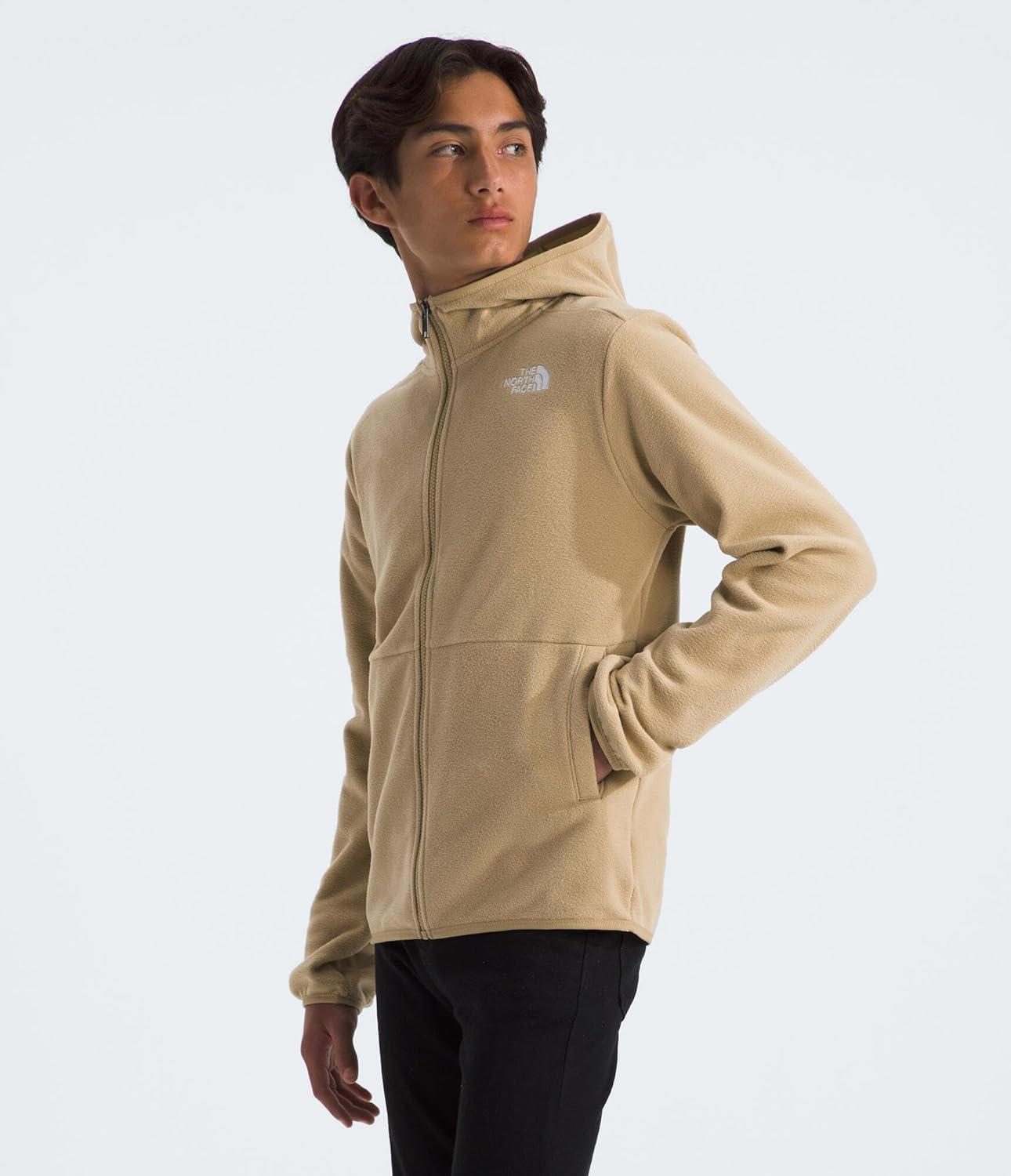 imageTHE NORTH FACE Teen Glacier Lightweight Full Zip Hooded JacketKhaki Stone