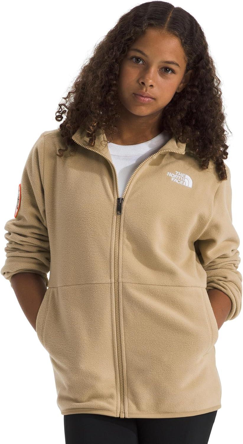 imageTHE NORTH FACE Teen Glacier Lightweight Full Zip Hooded JacketKhaki Stone