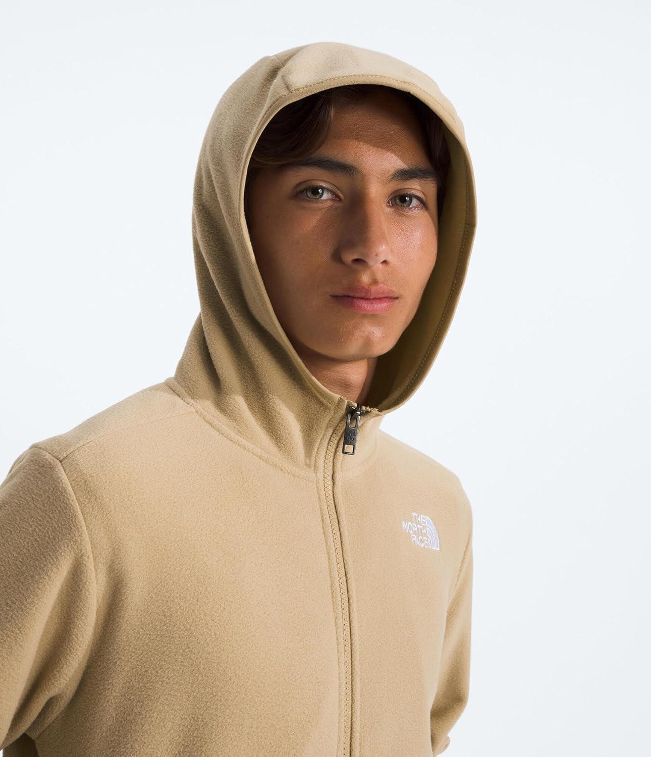 imageTHE NORTH FACE Teen Glacier Lightweight Full Zip Hooded JacketKhaki Stone