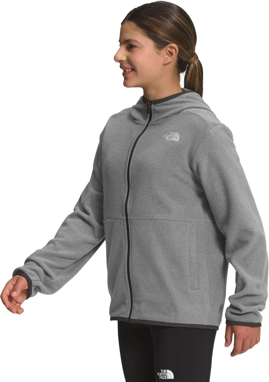 imageTHE NORTH FACE Teen Glacier Lightweight Full Zip Hooded JacketTnf Medium Grey Heather