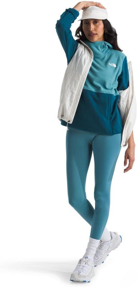 imageTHE NORTH FACE Womens Glacier Fleece Pullover HoodieMidnight PetrolAlgae Blue