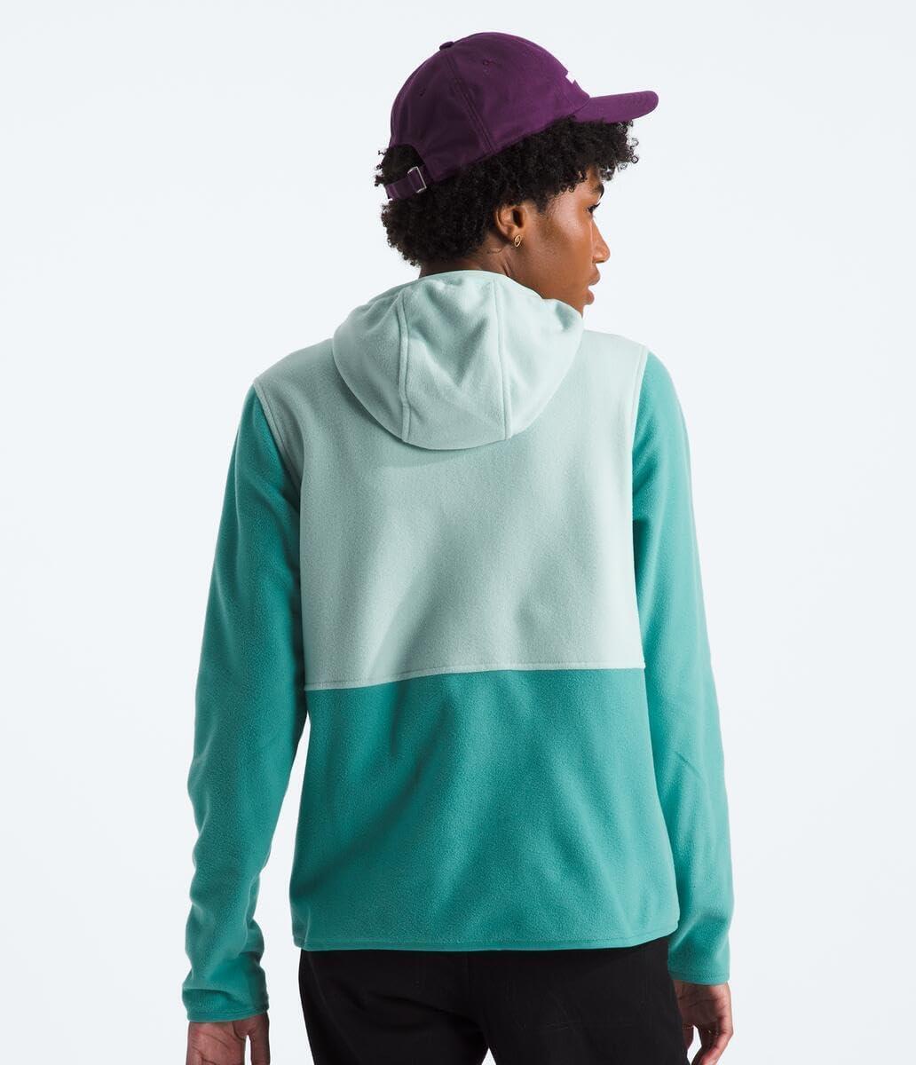 imageTHE NORTH FACE Womens Glacier Fleece Pullover HoodieOxidized BronzeMuted Pine