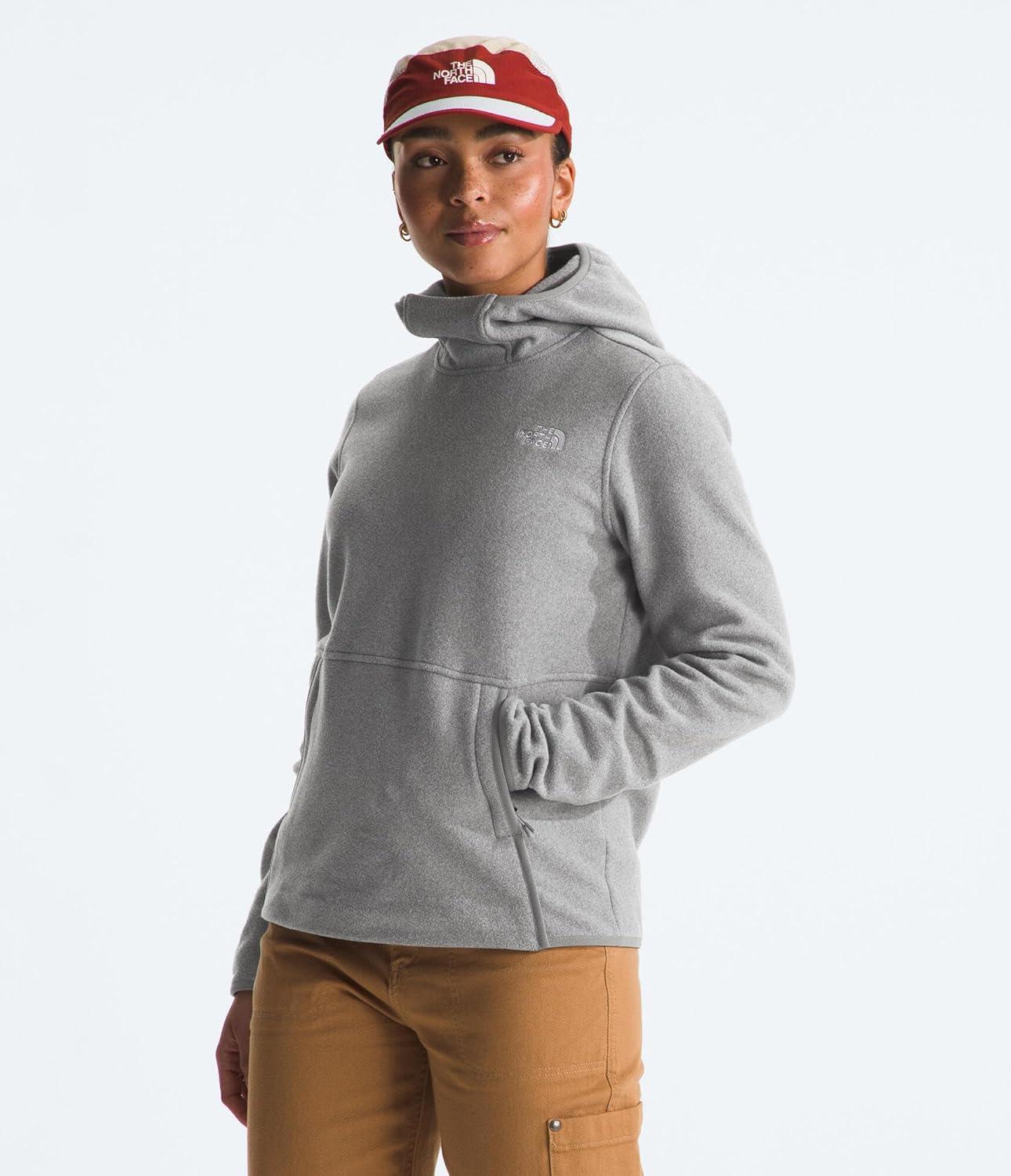 imageTHE NORTH FACE Womens Glacier Fleece Pullover HoodieTnf Medium Grey Heather