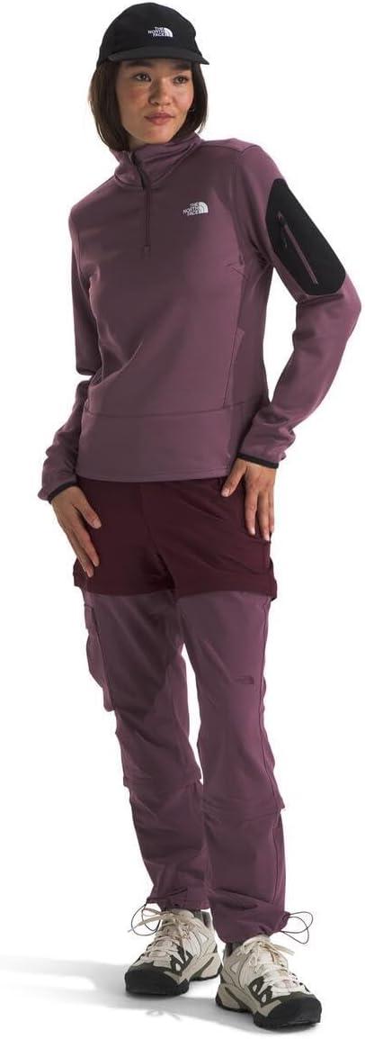 imageTHE NORTH FACE Womens Mistyescape 14 Zip FleeceMidnight MauveTnf Black