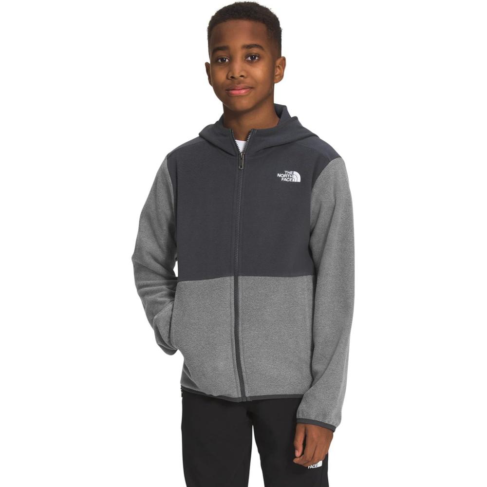 imageTHE NORTH FACE Teen Glacier Lightweight Full Zip Hooded JacketAsphalt Grey