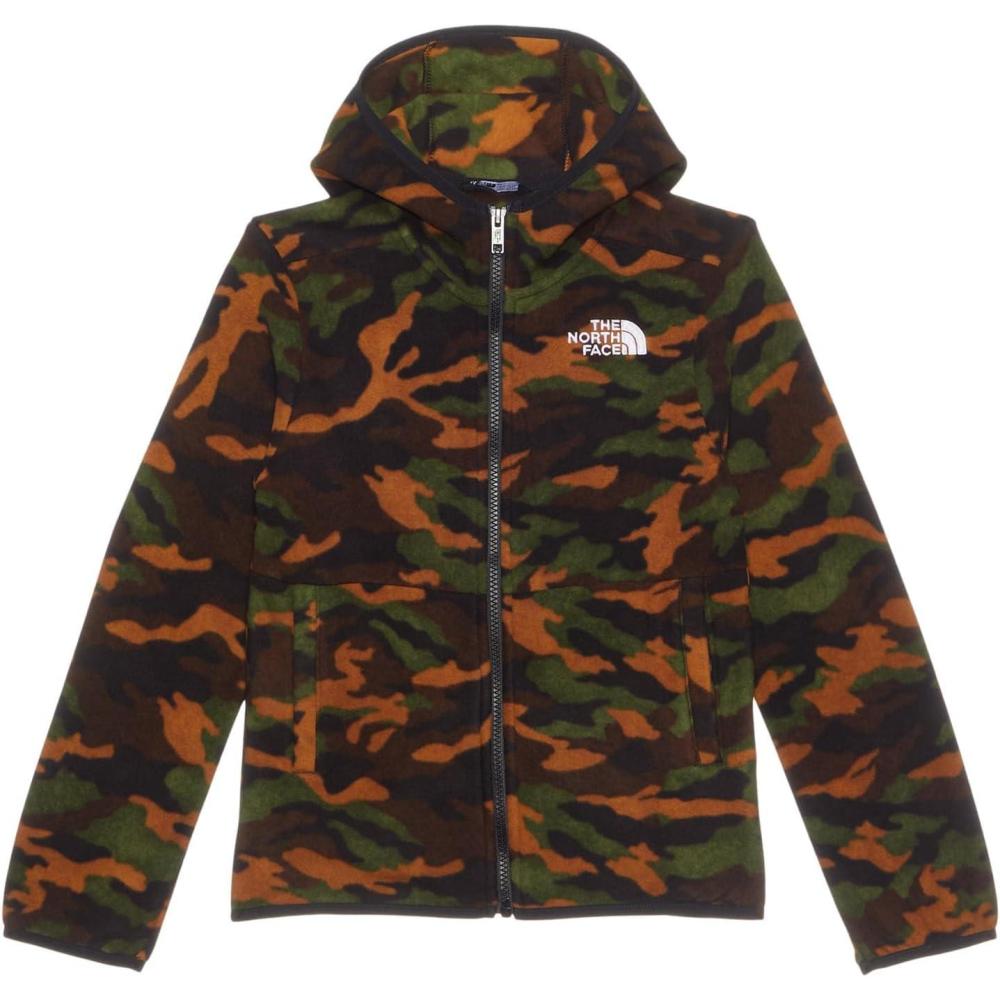 imageTHE NORTH FACE Teen Glacier Lightweight Full Zip Hooded JacketTnf Black Tnf Camo Small Print