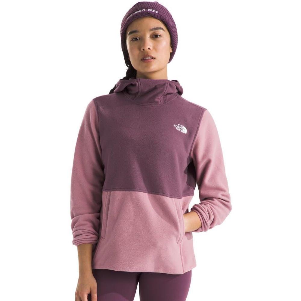 imageTHE NORTH FACE Womens Glacier Fleece Pullover HoodieMauveMidnight Mauve