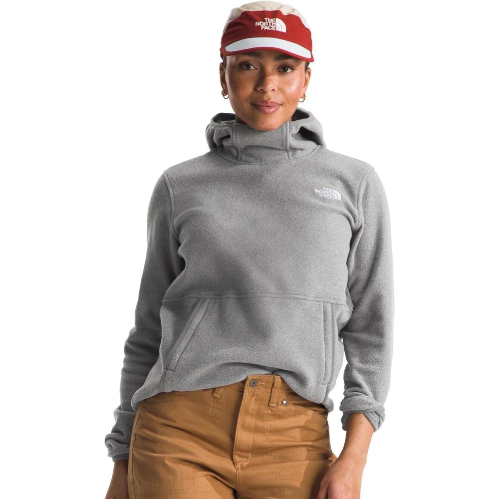 imageTHE NORTH FACE Womens Glacier Fleece Pullover HoodieTnf Medium Grey Heather