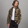 imageTHE NORTH FACE Teen Glacier Lightweight Full Zip Hooded JacketUtility Brown Camo Texture Small Print