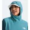 imageTHE NORTH FACE Womens Glacier Fleece Pullover HoodieMidnight PetrolAlgae Blue