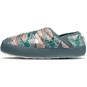 imageTHE NORTH FACE Womens Thermoball Insulated Traction Mule V ShoePorcelain Green Mountain Camo Print  Goblin Blue