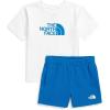 imageTHE NORTH FACE babyboys Cotton Summer Set Graphic ToddlerTnf WhiteHero Blue