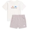 imageTHE NORTH FACE babyboys Cotton Summer Set Graphic ToddlerWhite DuneMoonstone Grey